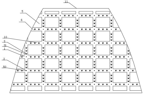 A slope support mechanism and its construction method