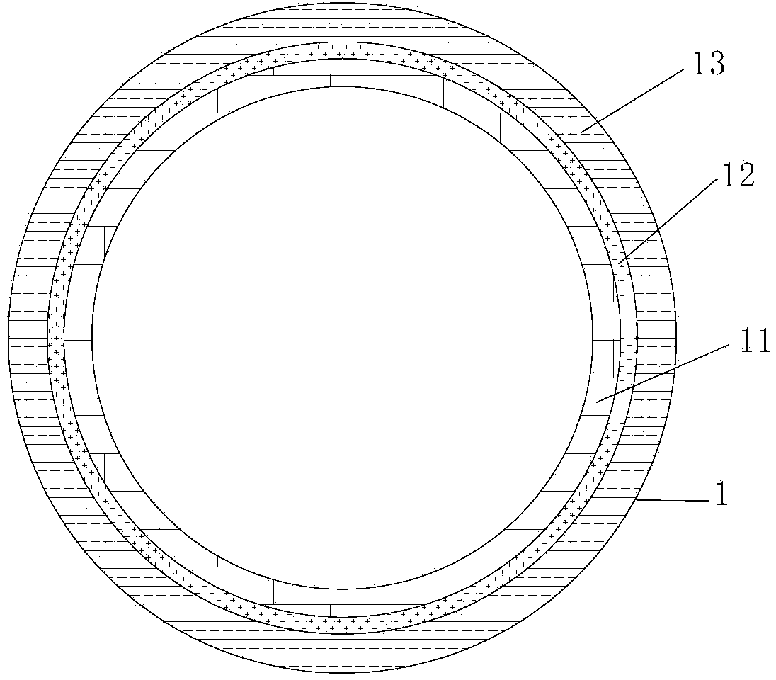 Novel-structured glass fiber reinforced plastic chimney