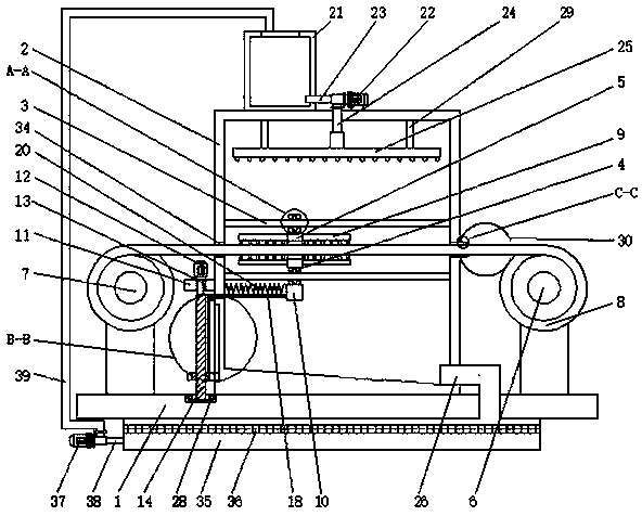 Communication cable cleaning device