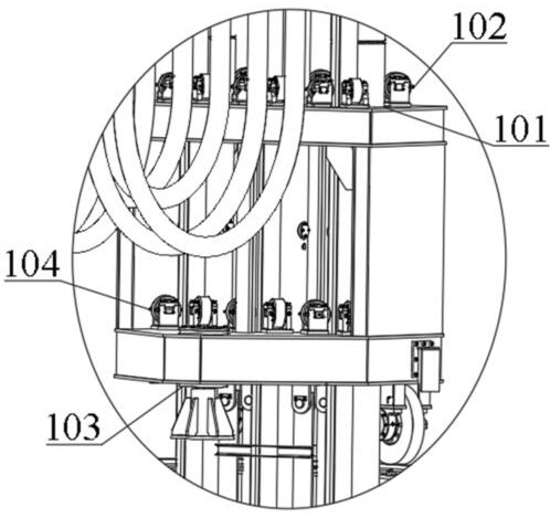 Ladle refining furnace electrode adjusting system