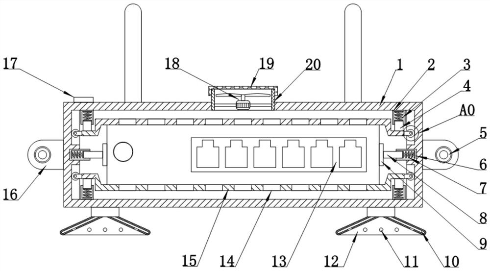 Internet of Things router protection device capable of fixing plug and use method