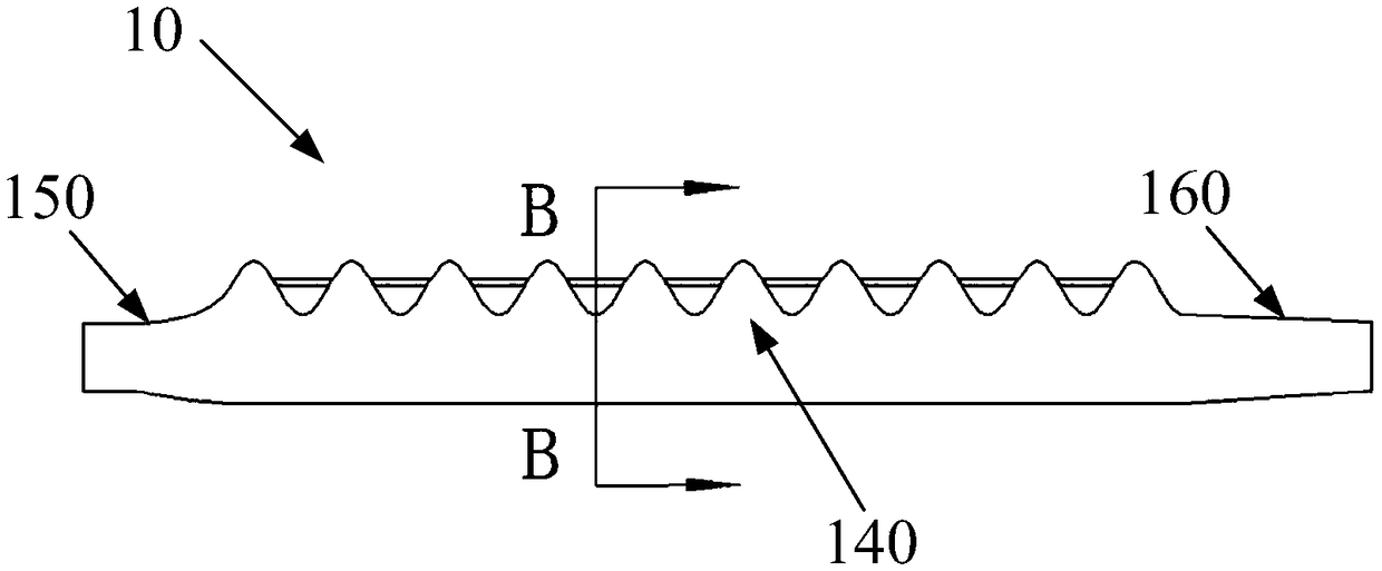 Wave airfoil blade and wind turbine