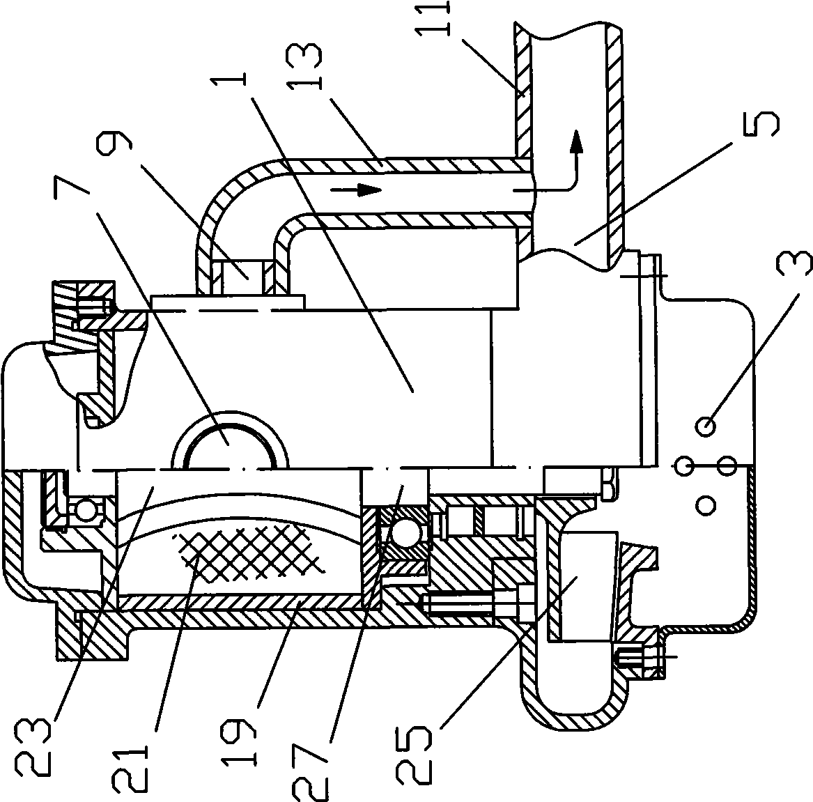 Pneumatic diving pump