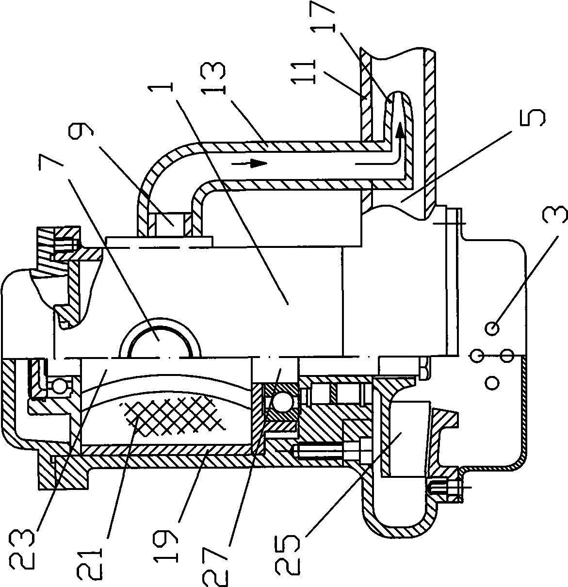 Pneumatic diving pump