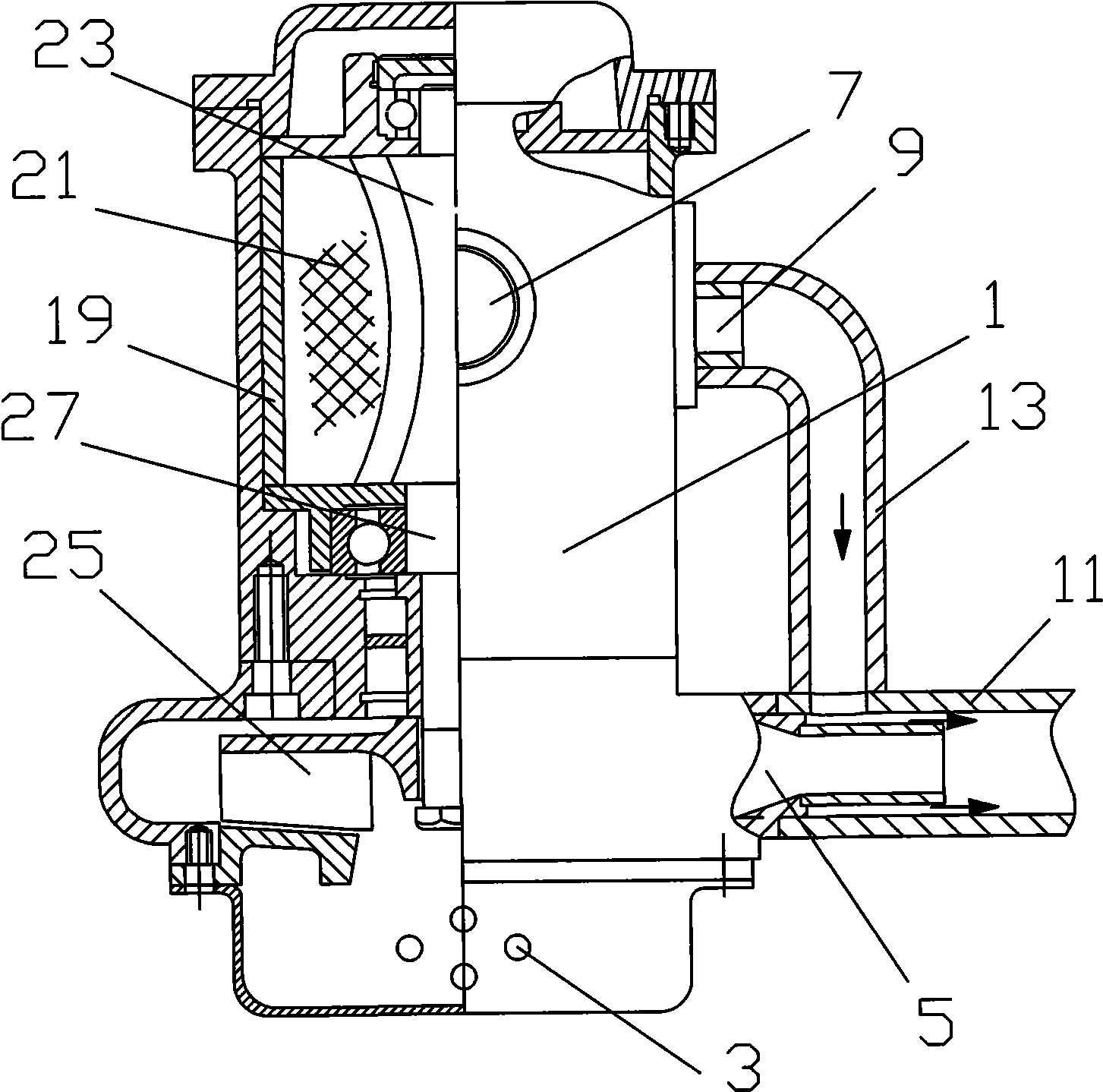 Pneumatic diving pump