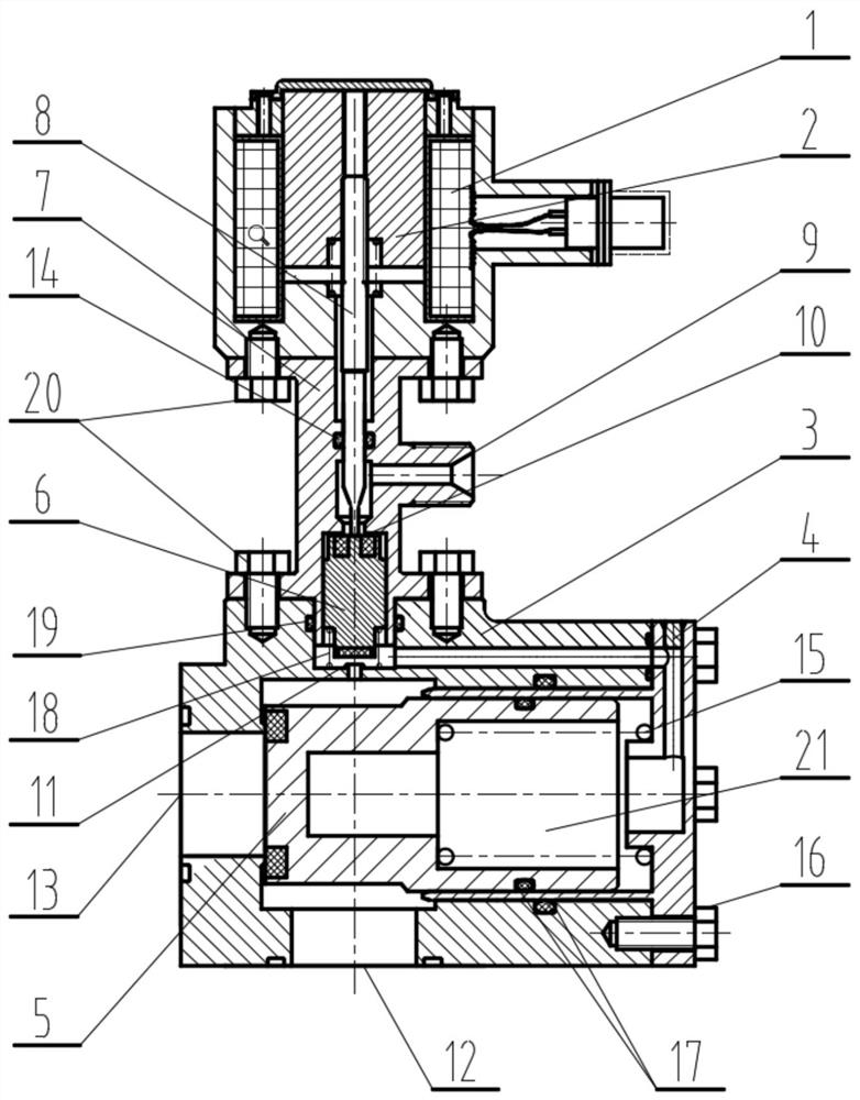 Pilot-operated type electromagnetic valve