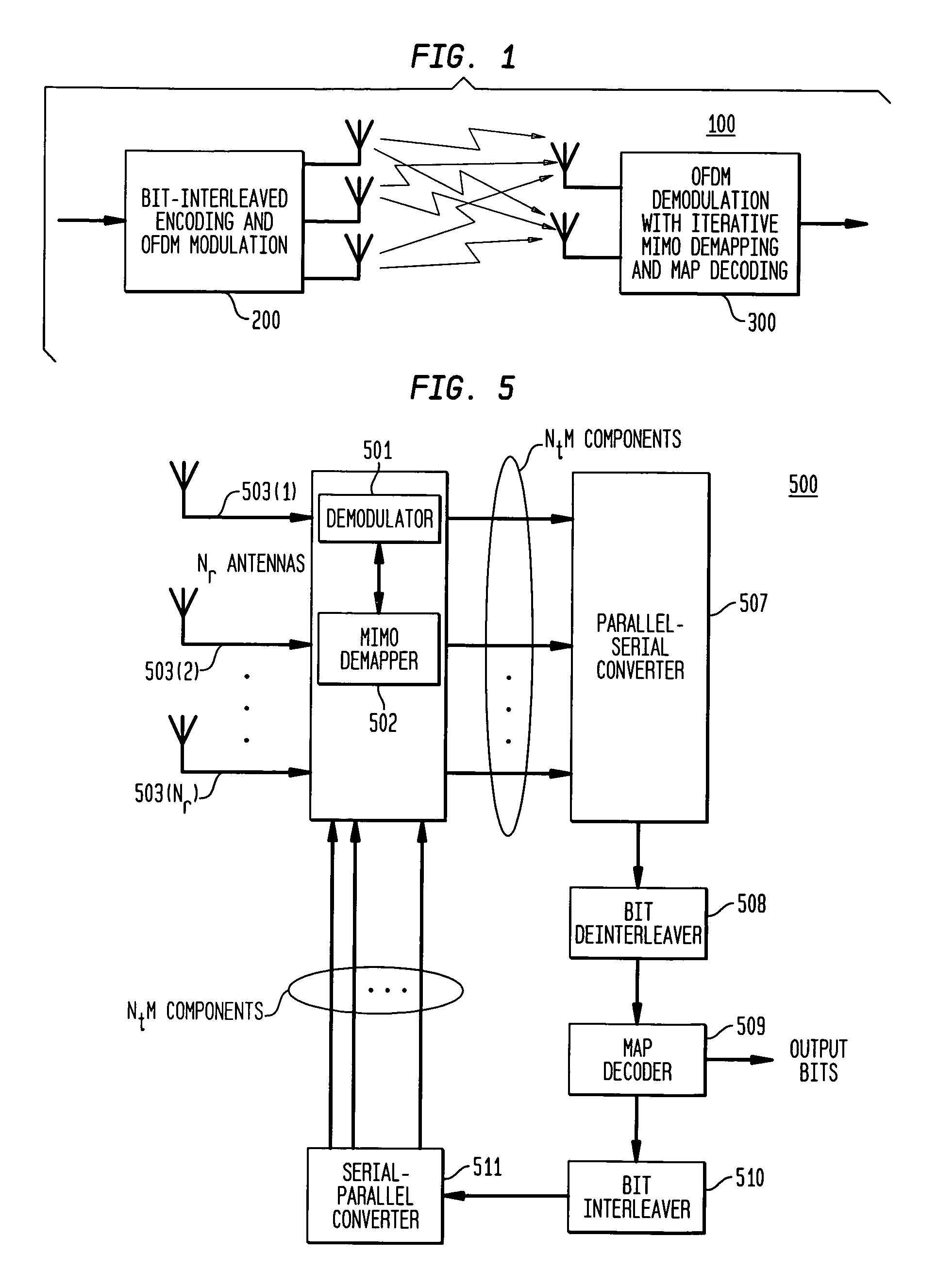 Reduced complexity receiver for space-time- bit-interleaved coded modulation