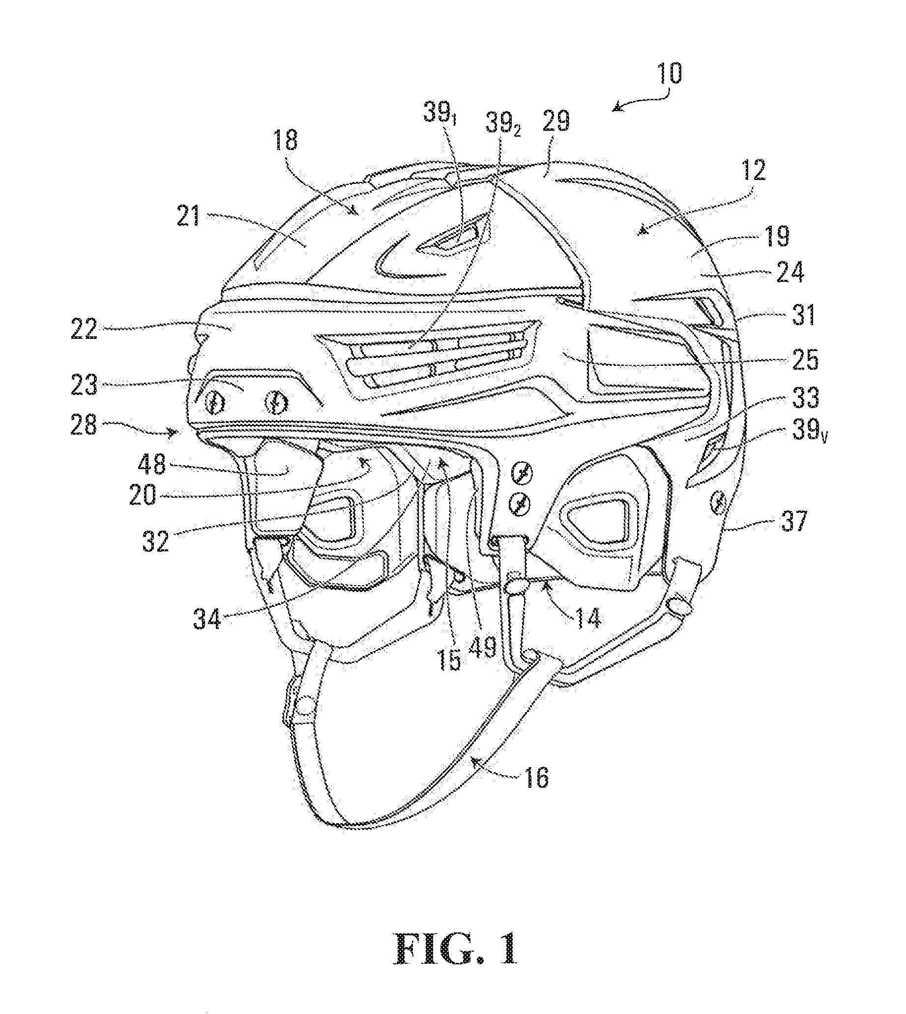 Helmet for impact protection