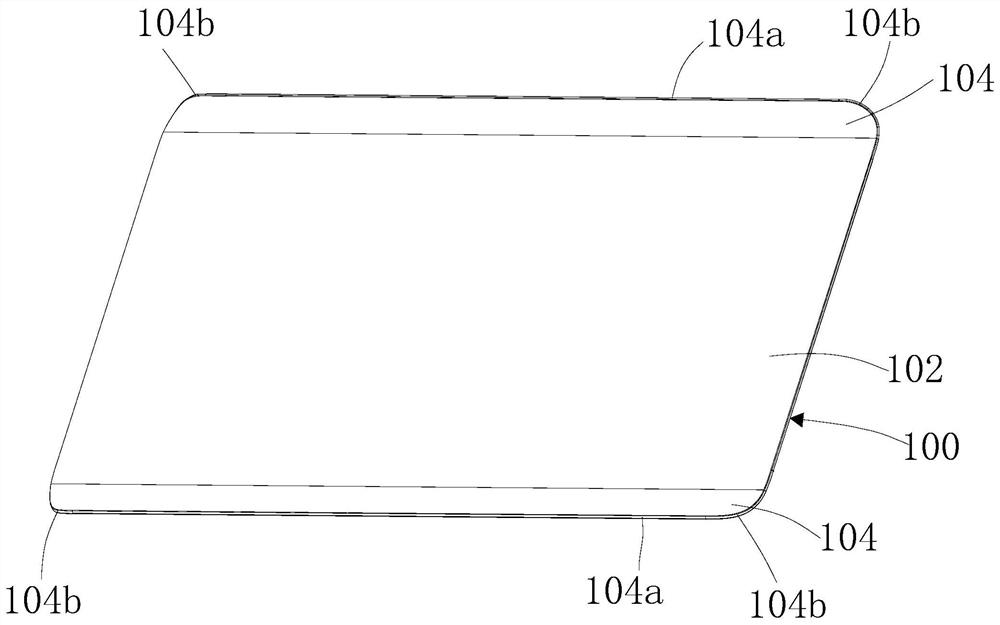 3D glass cover plate rabbet position polishing method