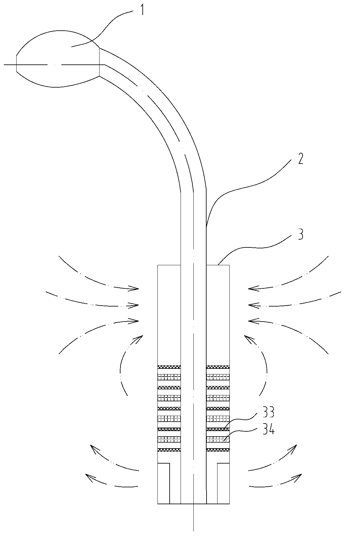 Air purifying street lamp