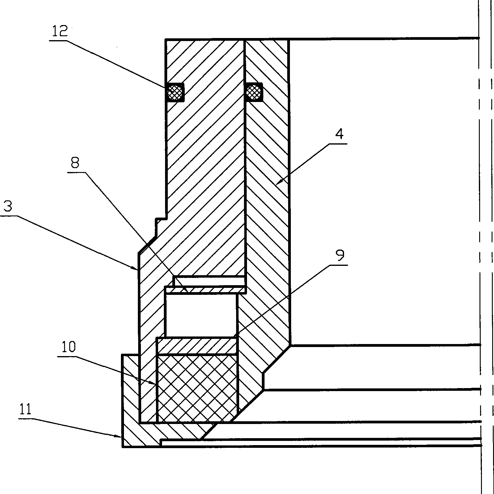 Combination sealing and fixing type ball valve