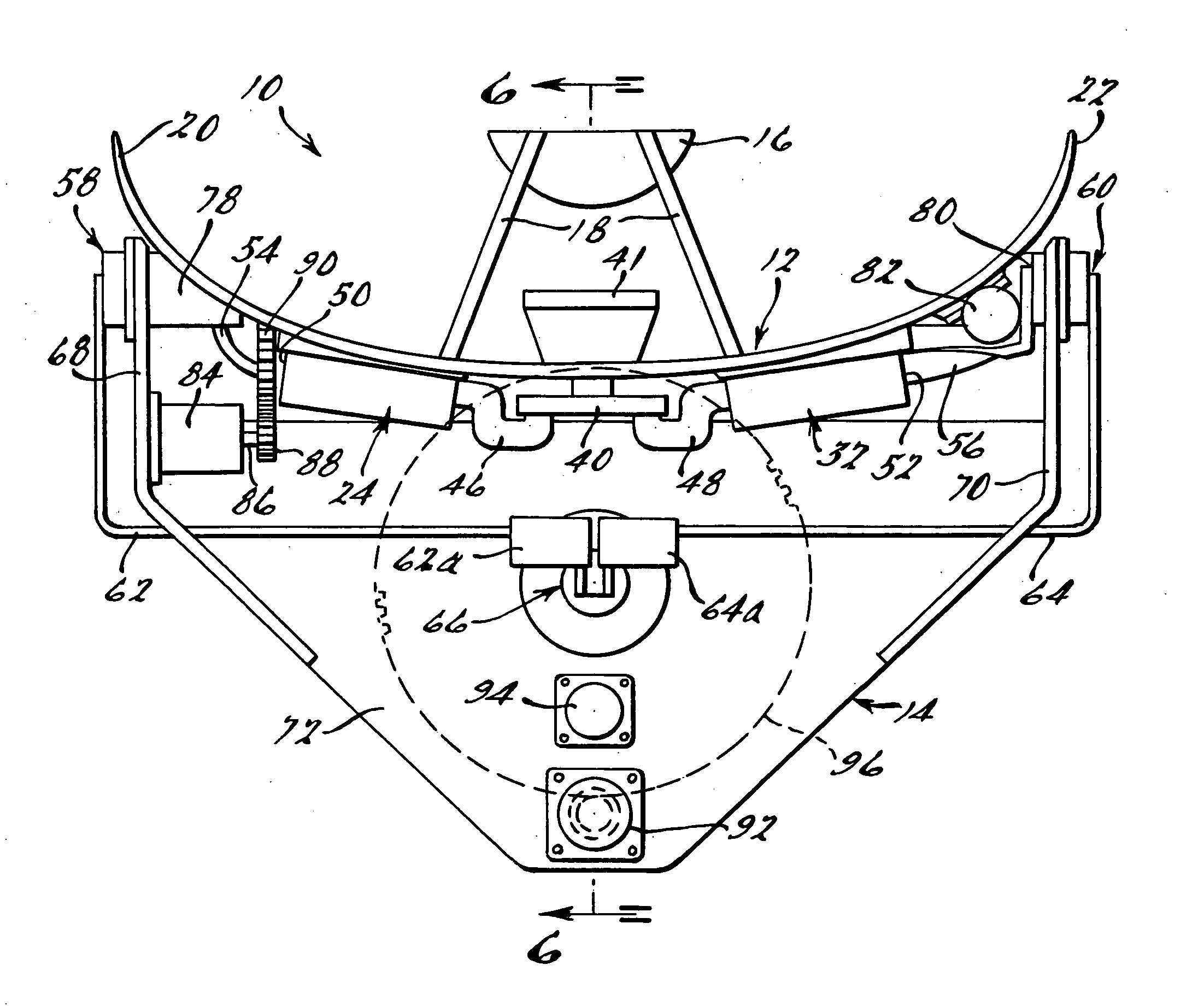 Compact, mechanically scanned cassegrain antenna system and method