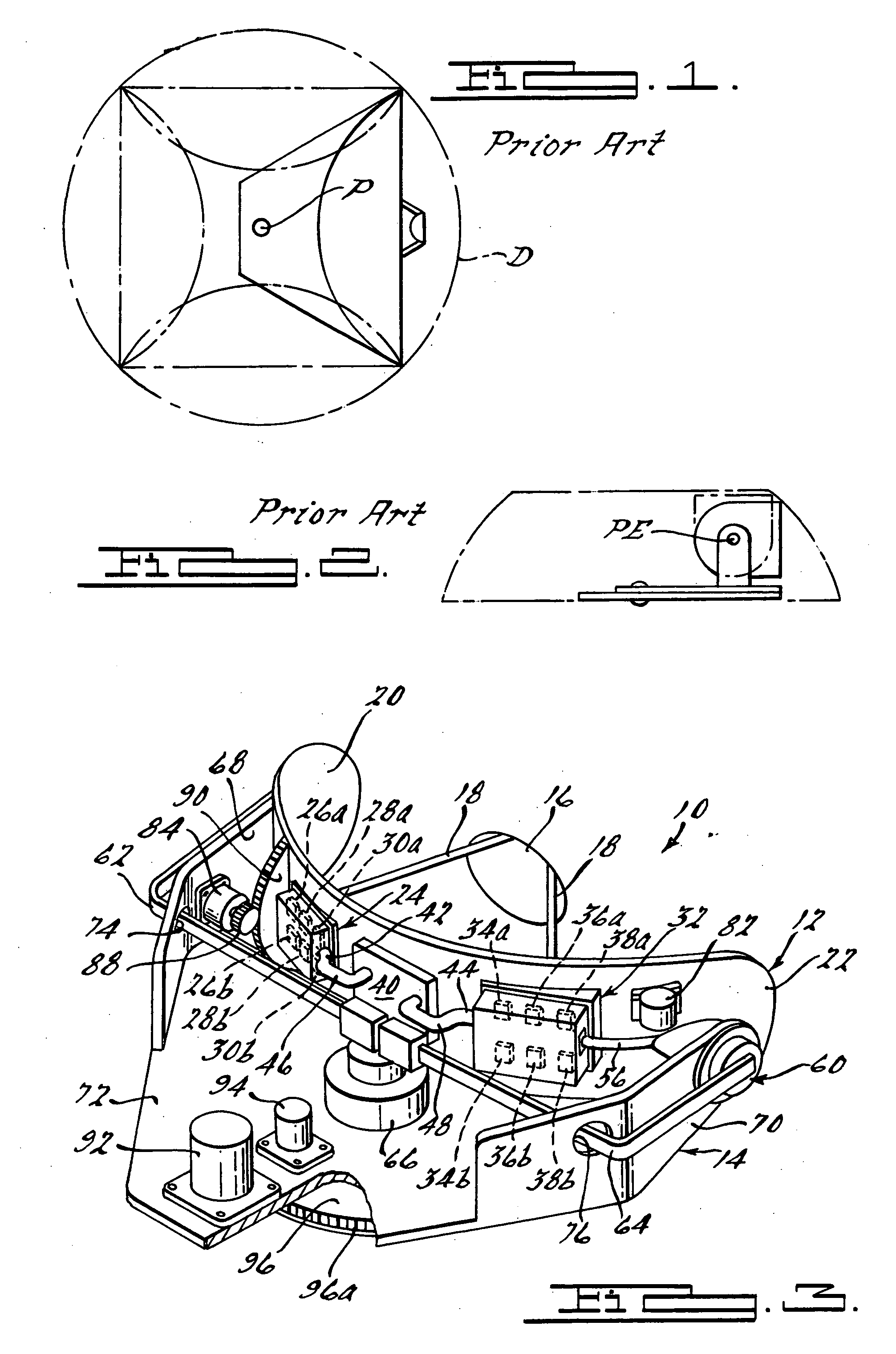 Compact, mechanically scanned cassegrain antenna system and method