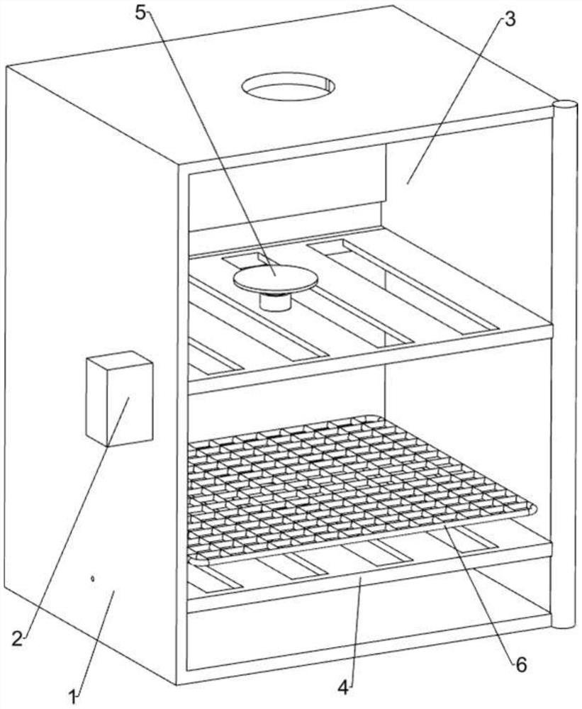 Automatic ventilation and dust removal intelligent compact shelf