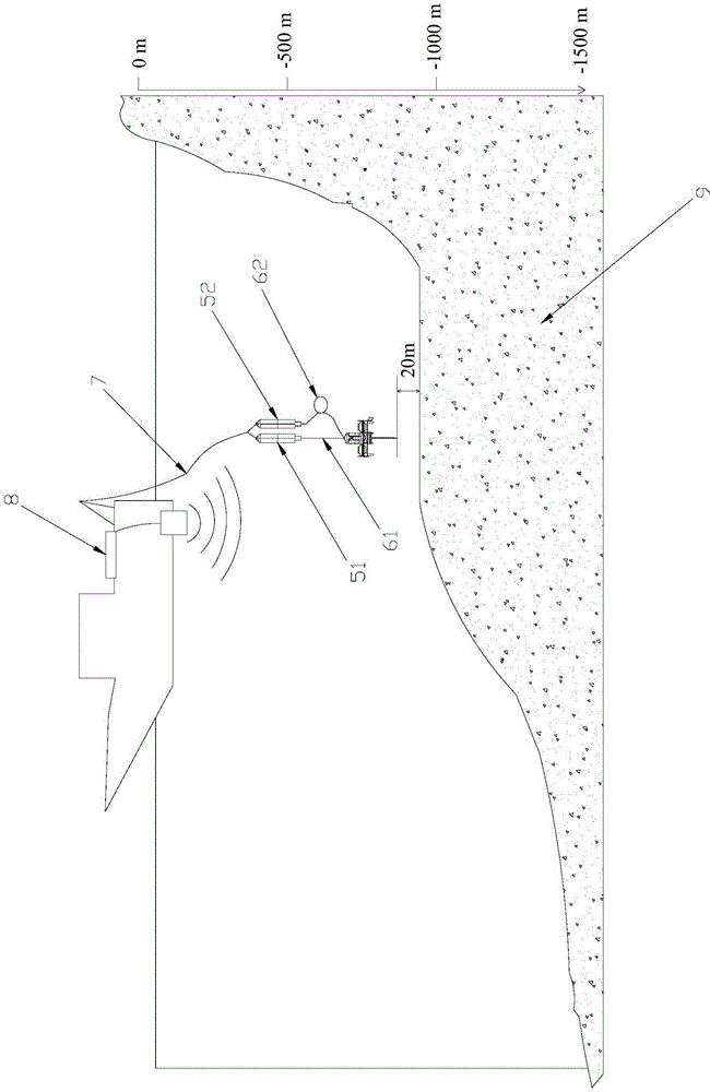 Ocean floor heat flow long-time observed data collecting method