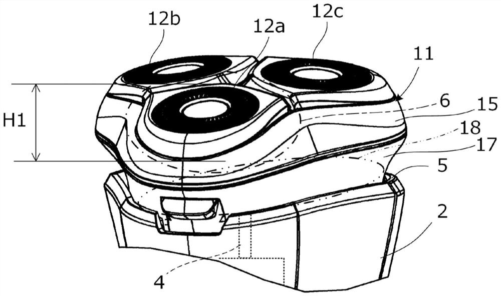 Rotary electric shaver