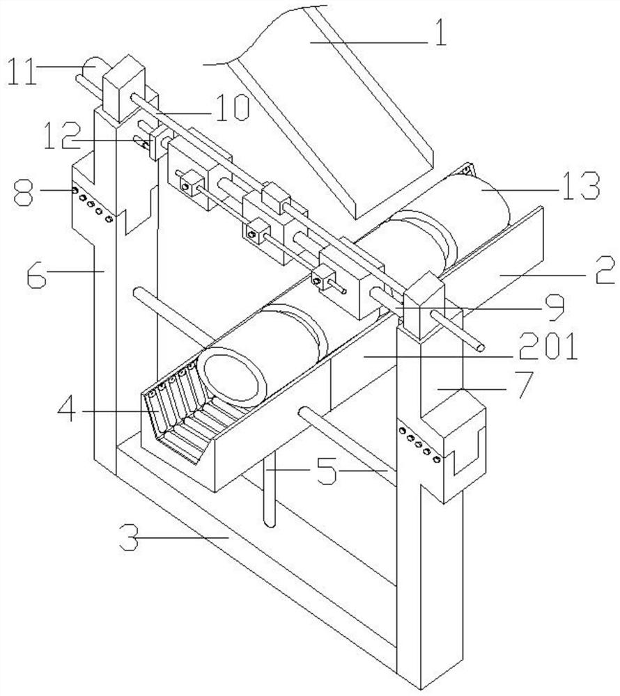 An integrated pipe-shaped piece embossing and polishing machine and method