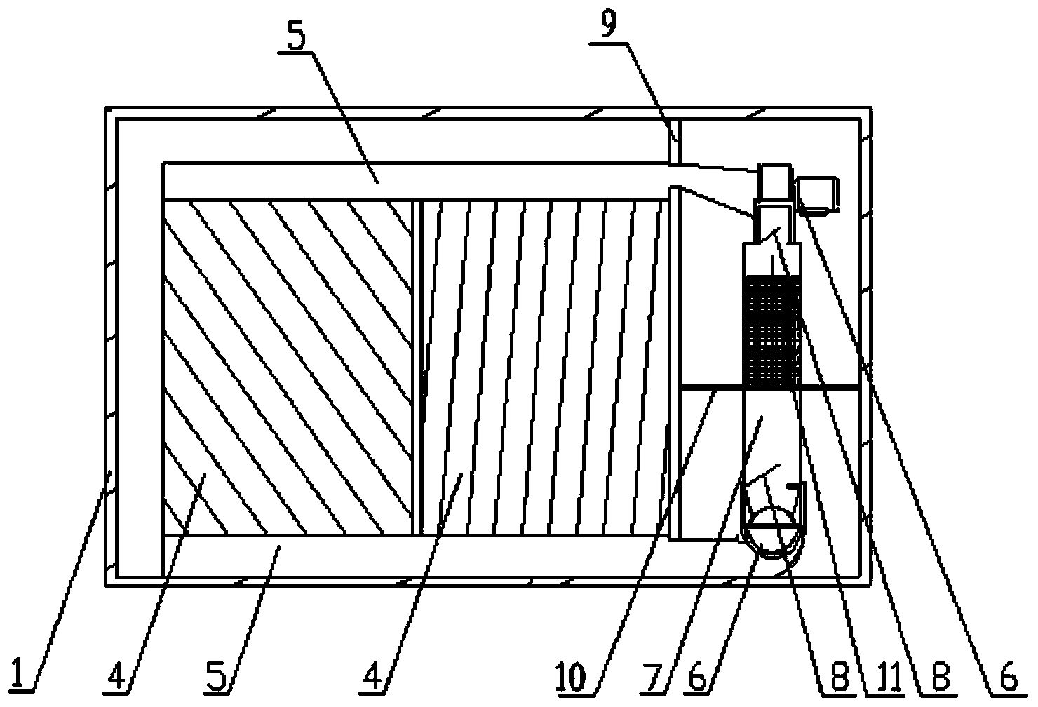 Radar transmitting cabin capable of rapid heating