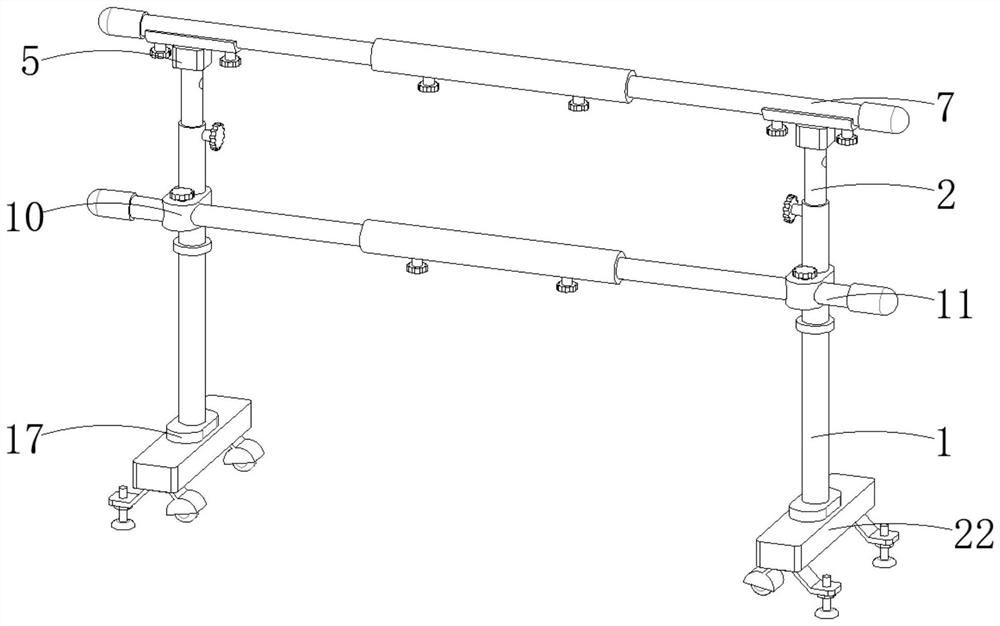 Combined wood-plastic composite sports dance barre during lifting