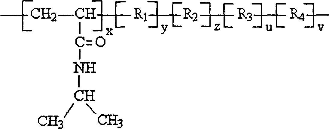 Cholesterol ester-containing amphiphilic polymer sensitive to temperature and pH value and its prepn process