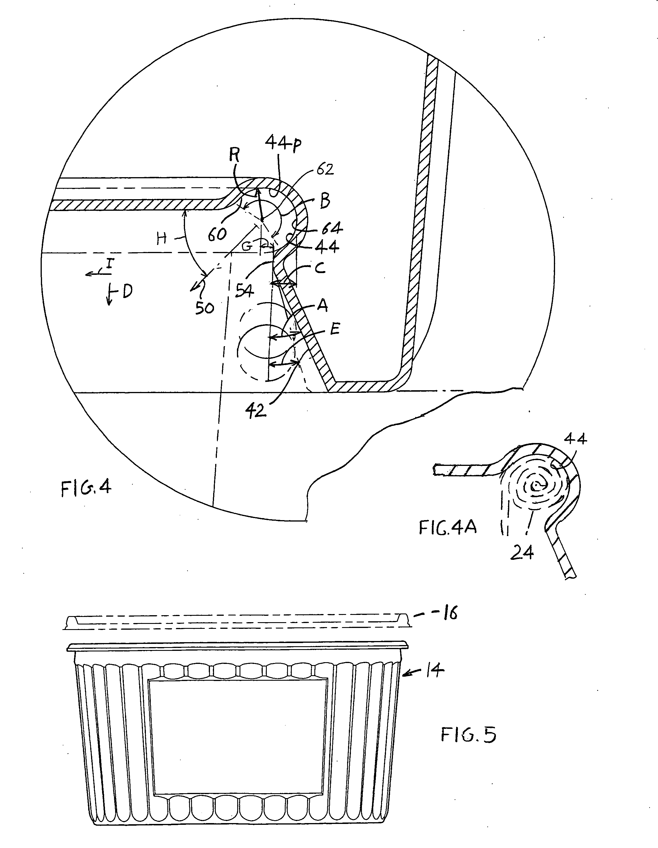 Food container attachable to cup