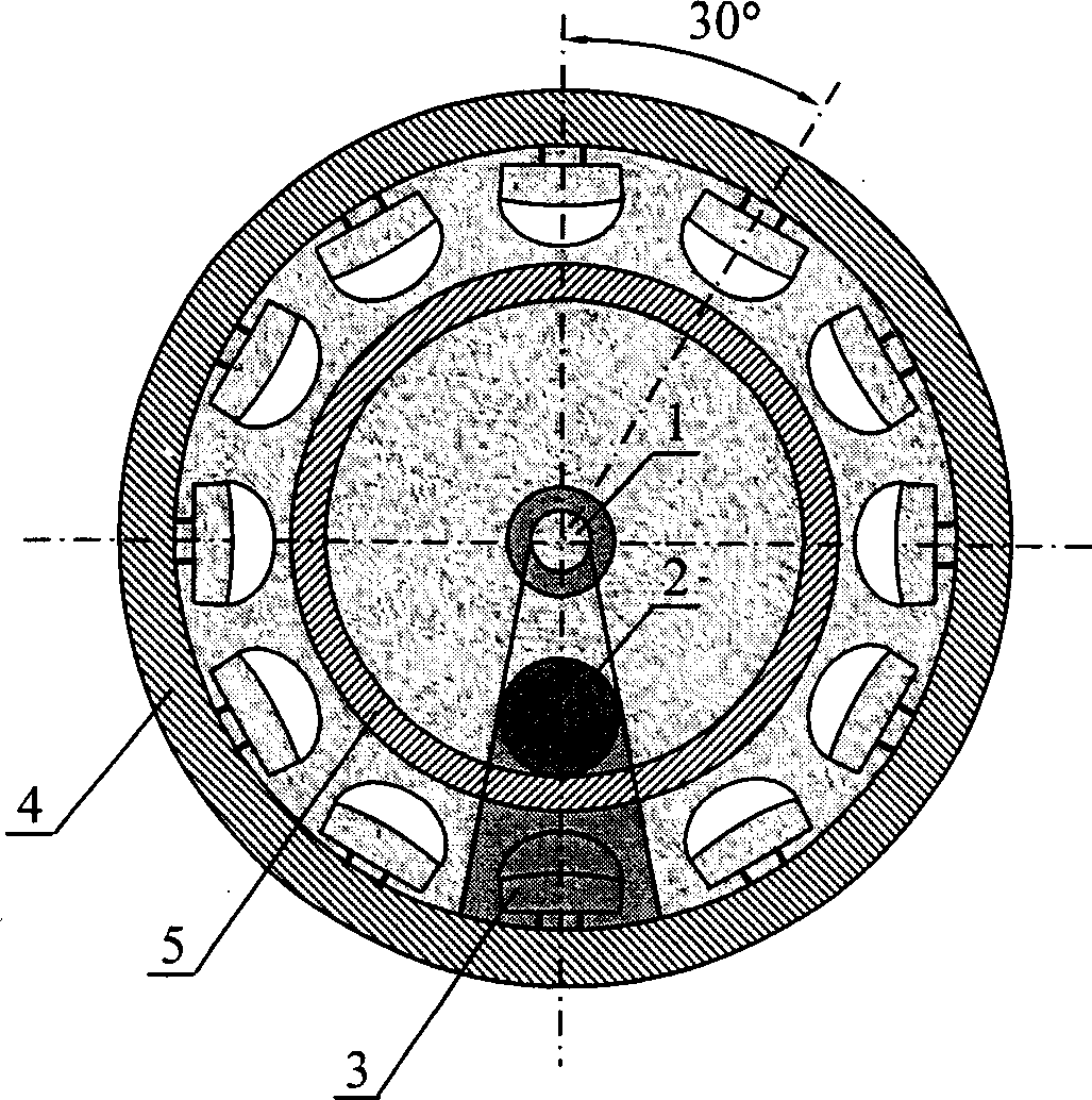 Rotating angle detection method for rotating object and sensor therefor