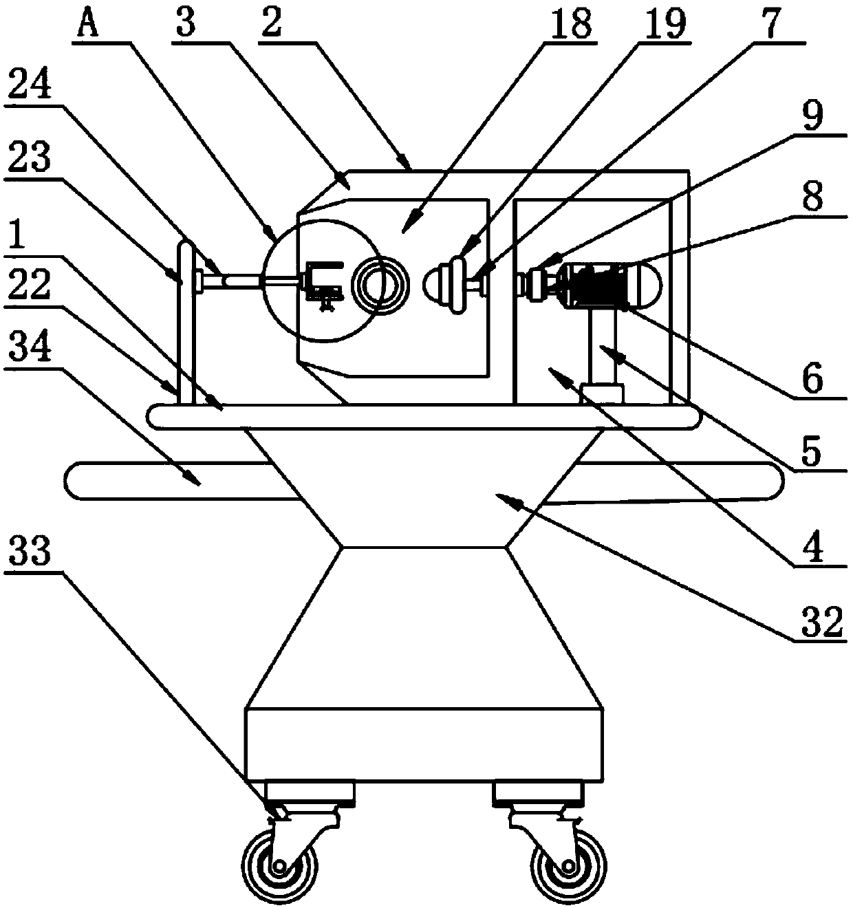 Casting piece grinding robot