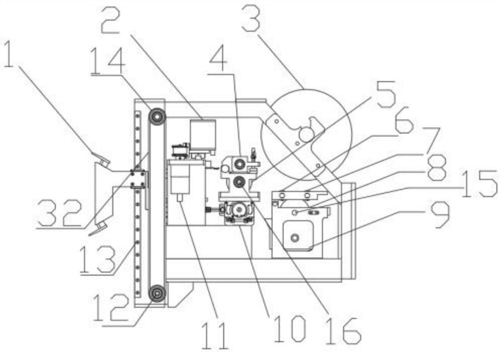 A laser cutting device and a wallpaper laying device