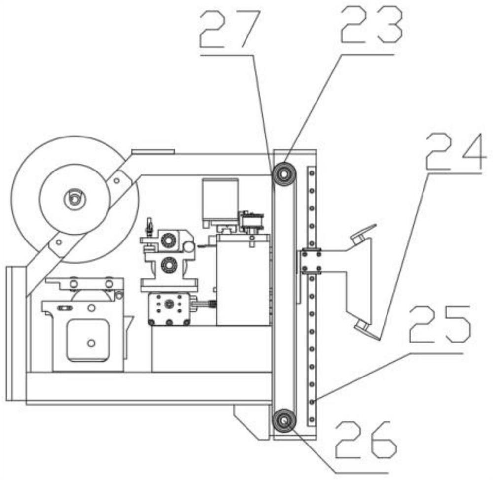 A laser cutting device and a wallpaper laying device