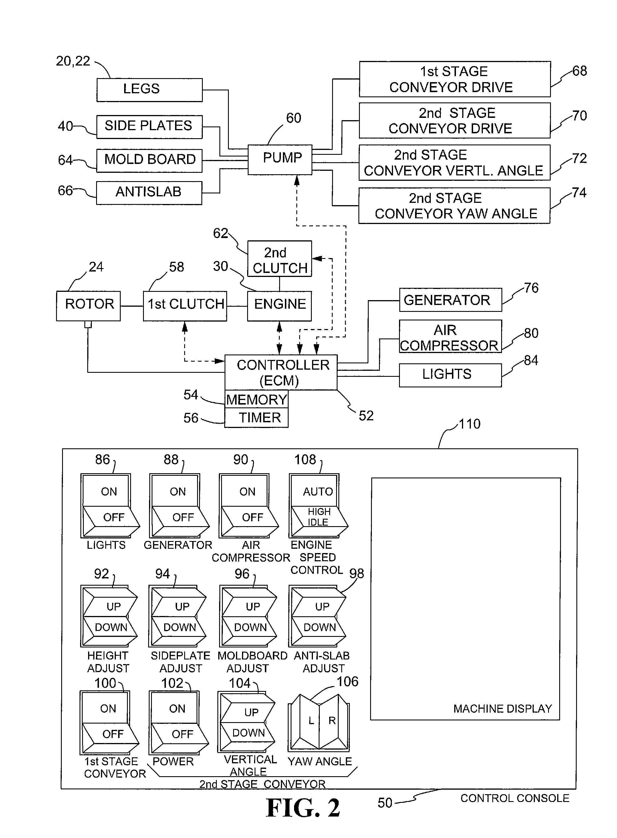 Engine speed management control system for cold planers