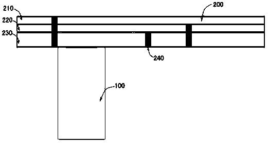 Micro-strip-to-waveguide vertical transition structure achieved through multi-layer step type substrate integration waveguide