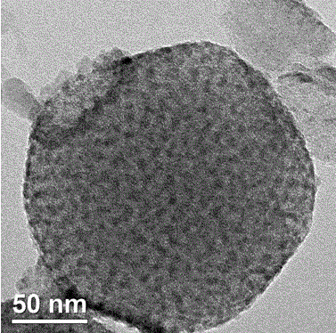 Multifunctional mesoporous carbon microsphere integrated with T1-T2 dual mode and preparation method thereof