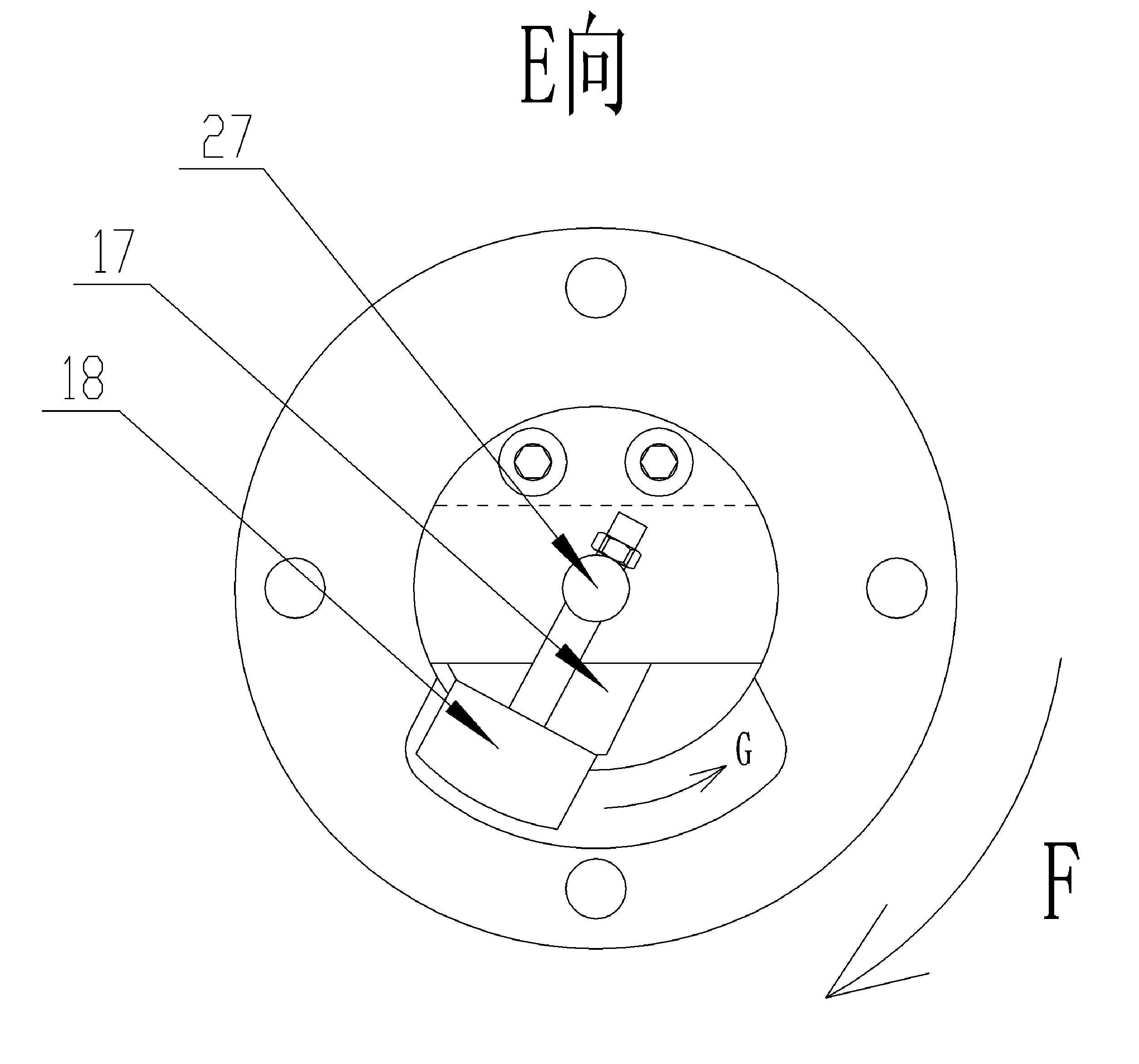 Reverse boring cutter