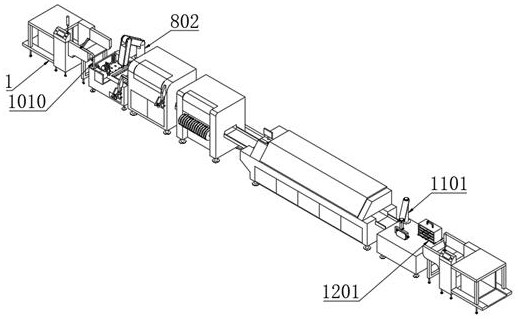 A production line based on SMD electronic components