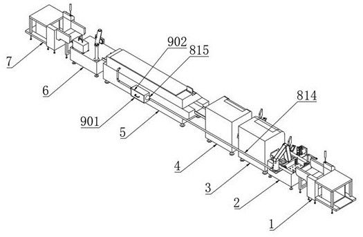 A production line based on SMD electronic components