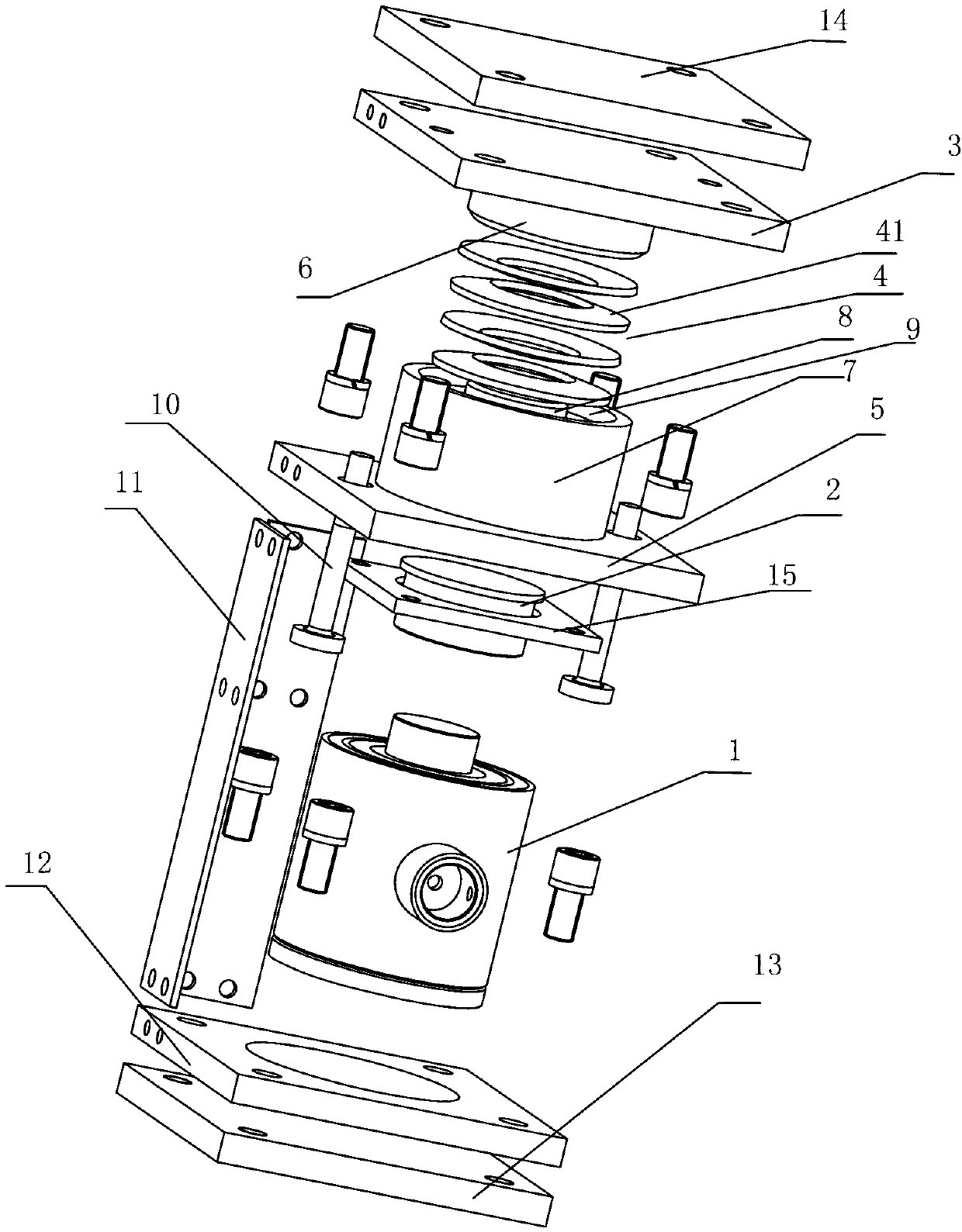 Buffer type weighing sensor module