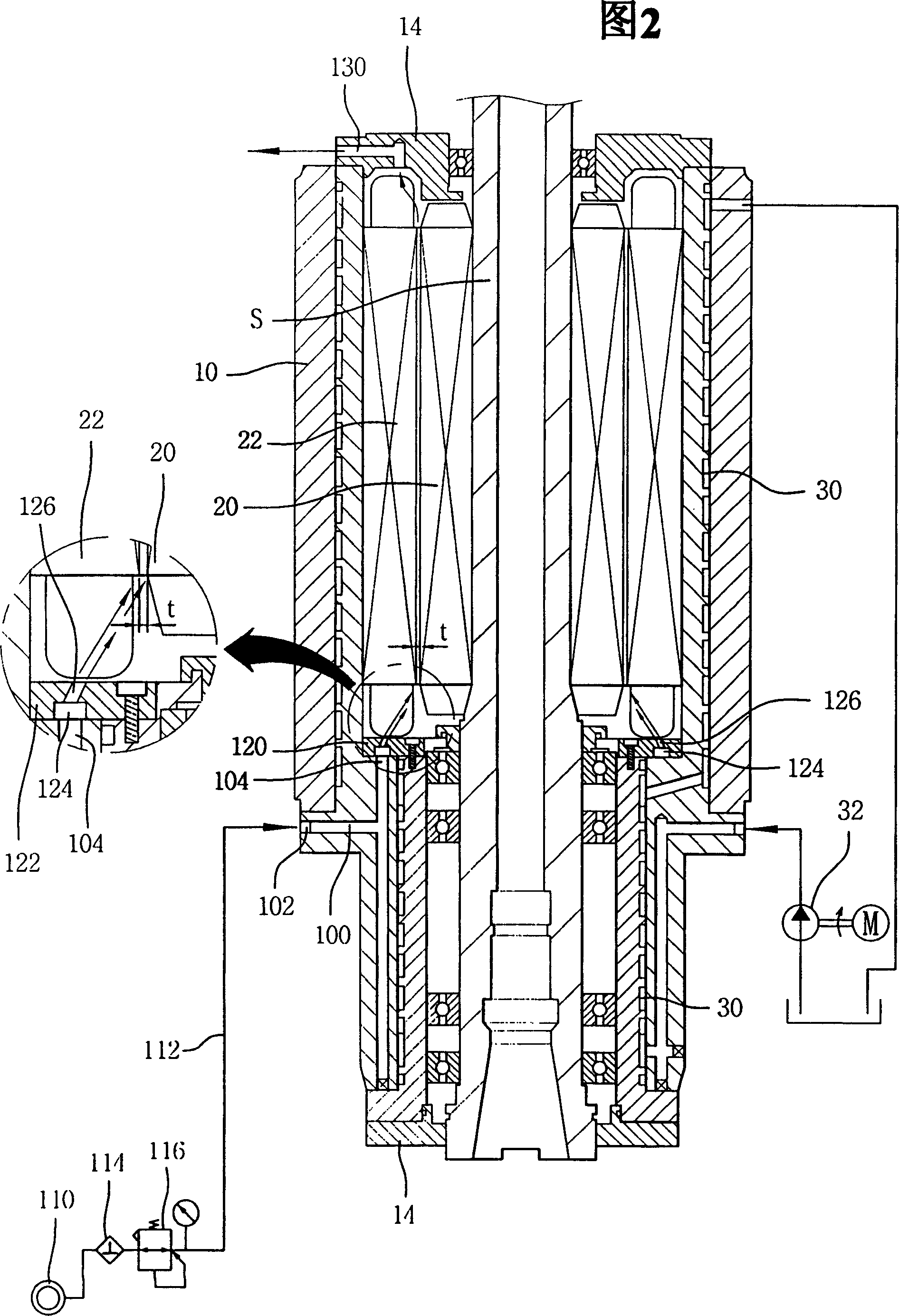 Cooling device for built-in-spindle type spindle motor of machine tool