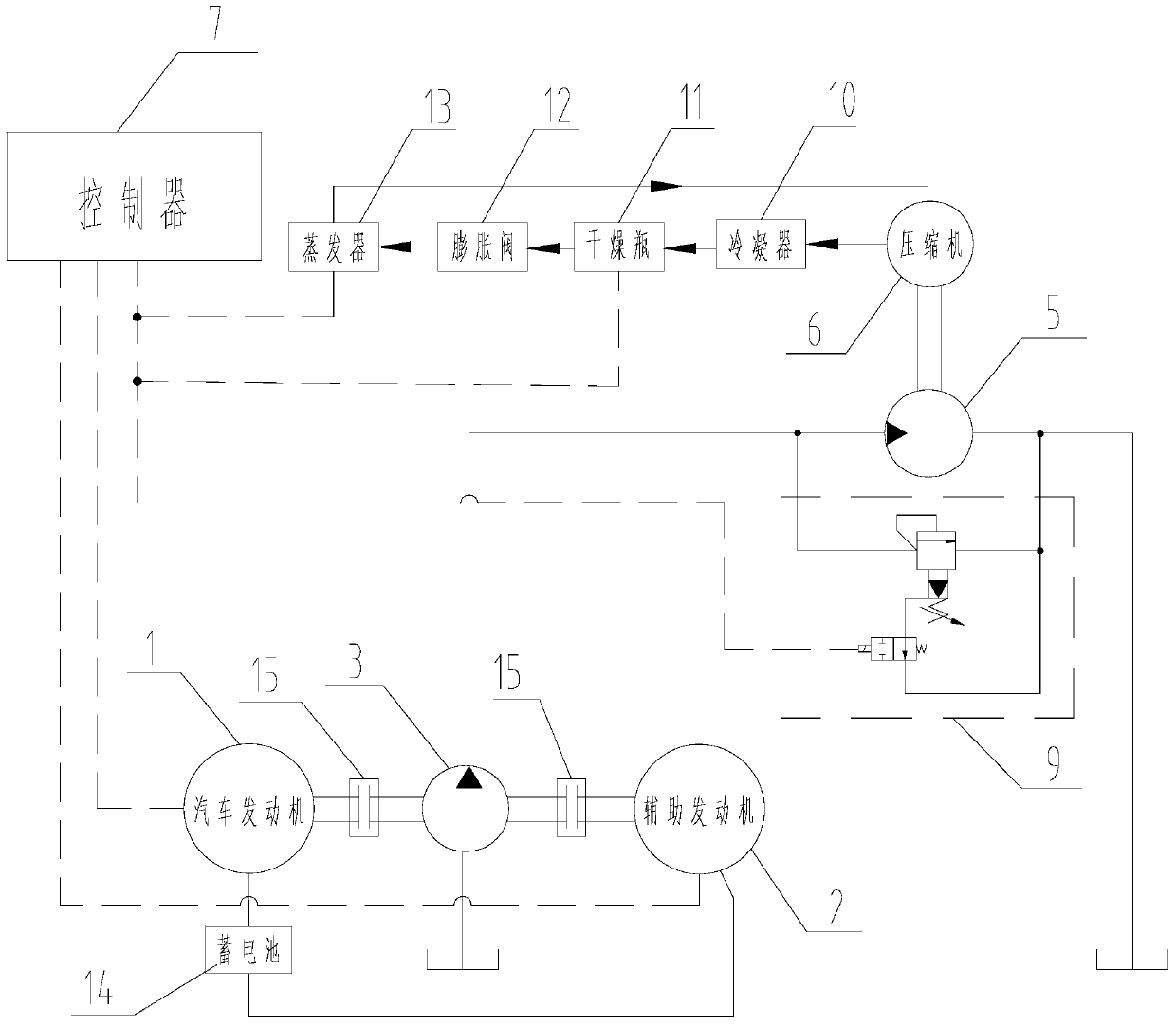 Engineering vehicles with air conditioning system