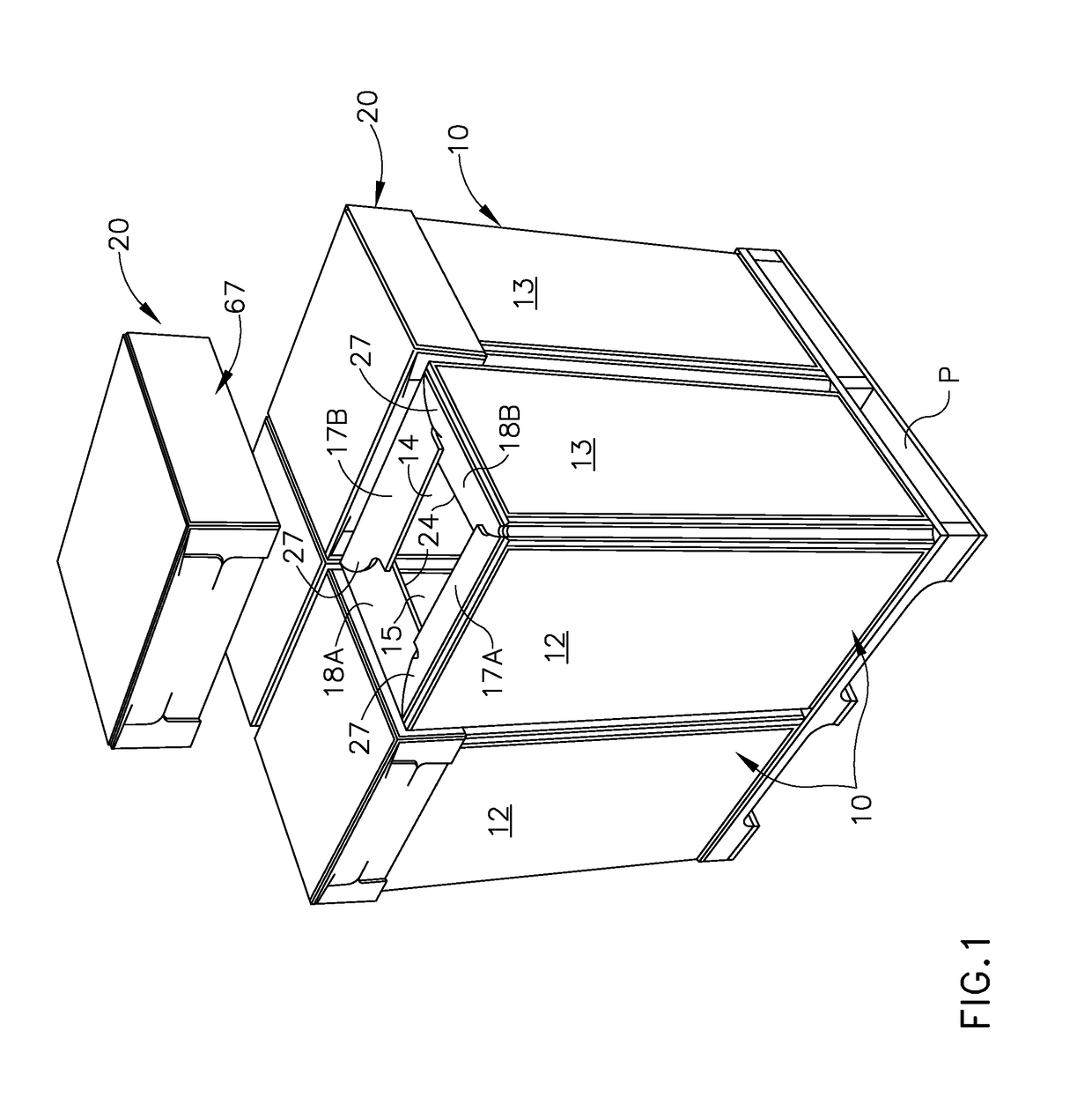 Reinforced cross-laminated bulk container