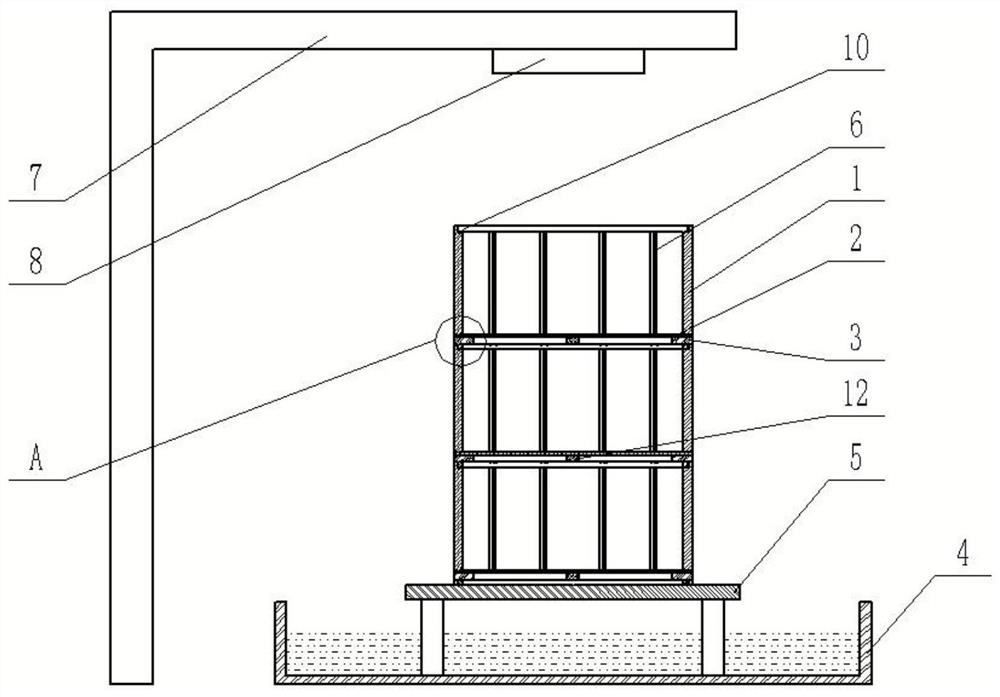 A kind of continuous feeding device for catching mites and feeding method thereof