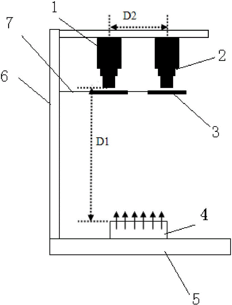 Human body superficial layer vein three-dimensional reconstruction device and method based on binocular stereoscopic vision