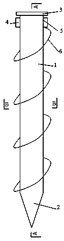 Ecological heat exchange air inlet ground anchor