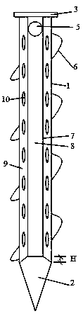 Ecological heat exchange air inlet ground anchor