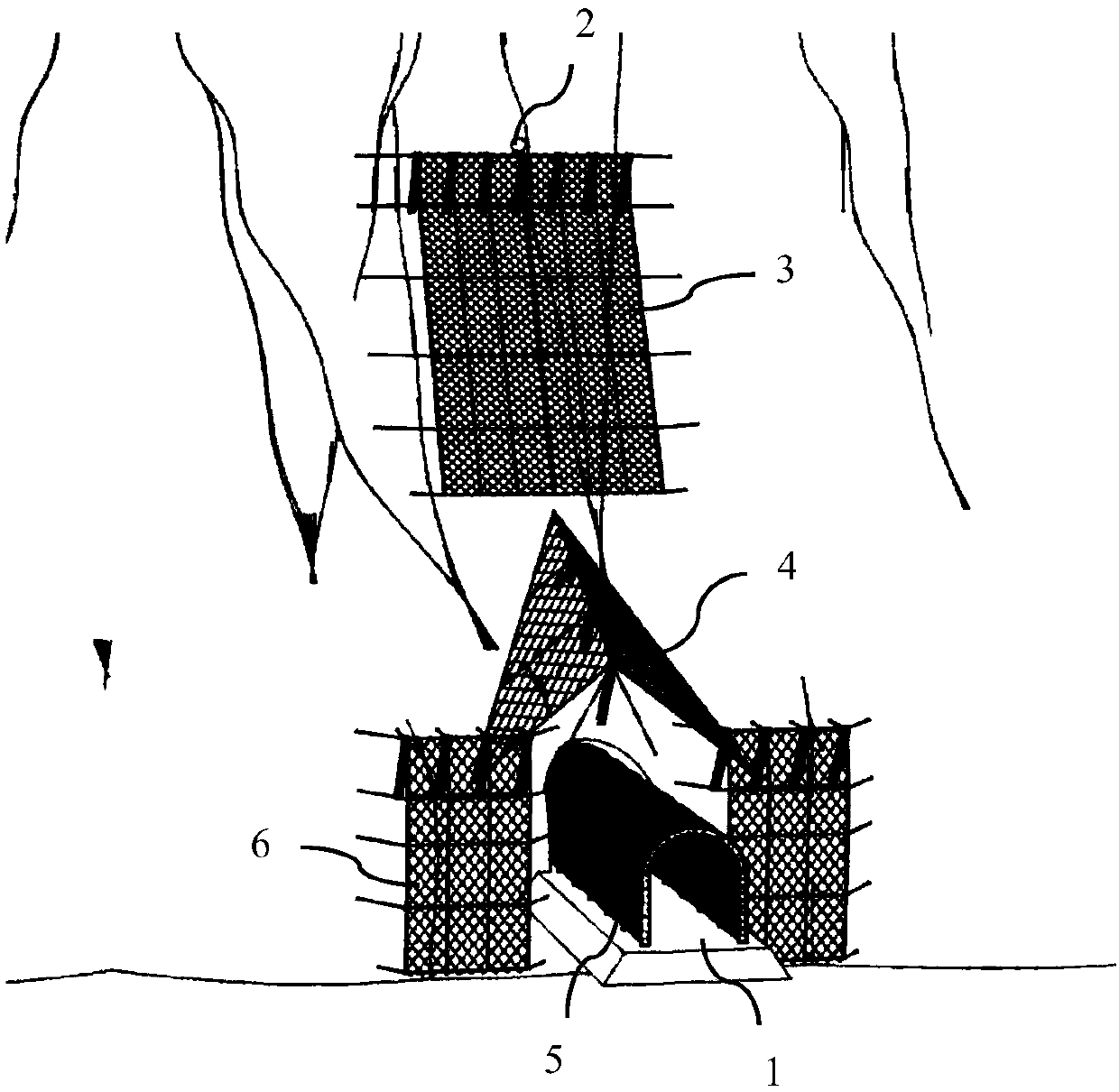 Three-dimensional protection design method used for tunnel portal rockfall hazard