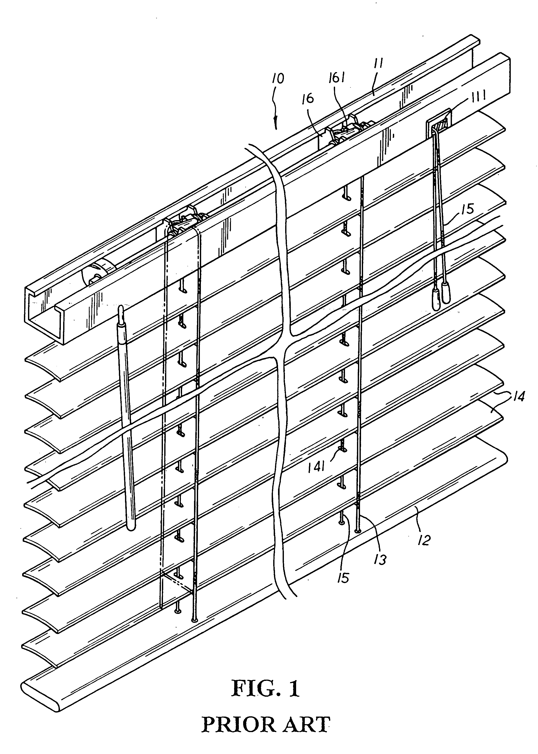 Blind slat structure