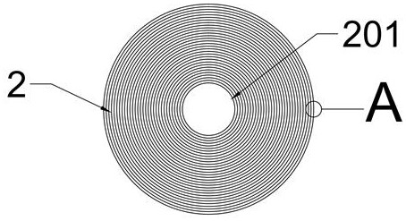 A device and method for uniform curing inside and outside of roll film