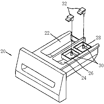 Detergent dispenser and laundry treatment device provided with detergent dispenser