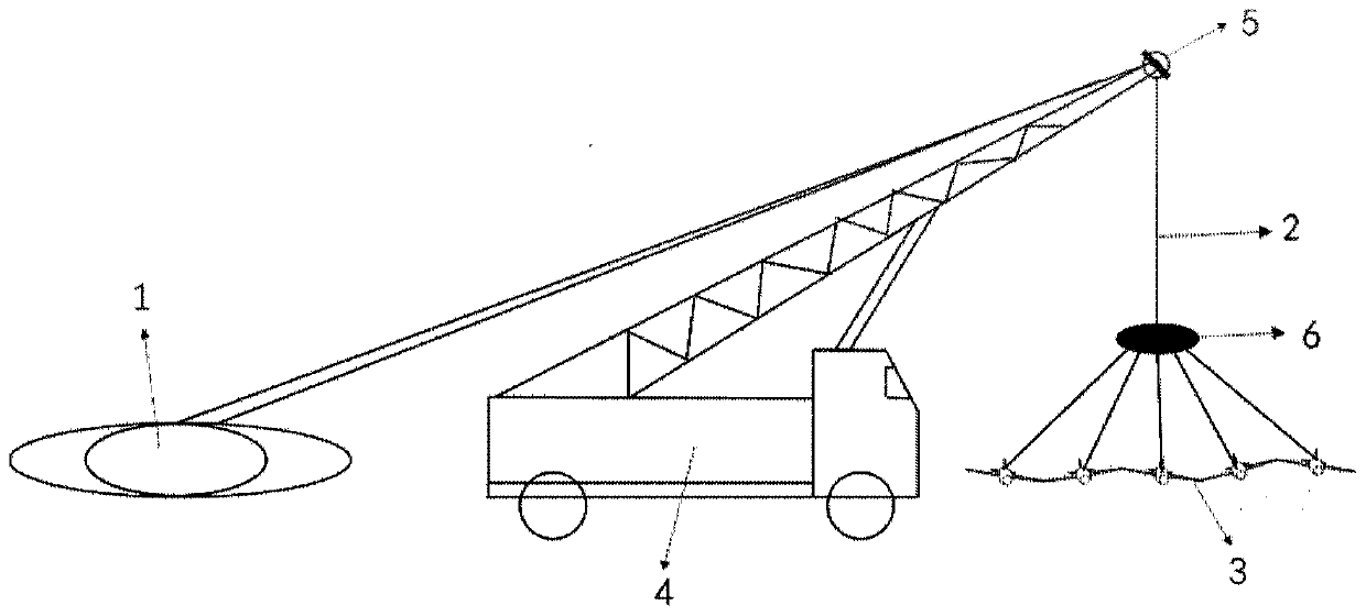 Ball-borne suspended launching system based on combined unmanned aerial vehicle