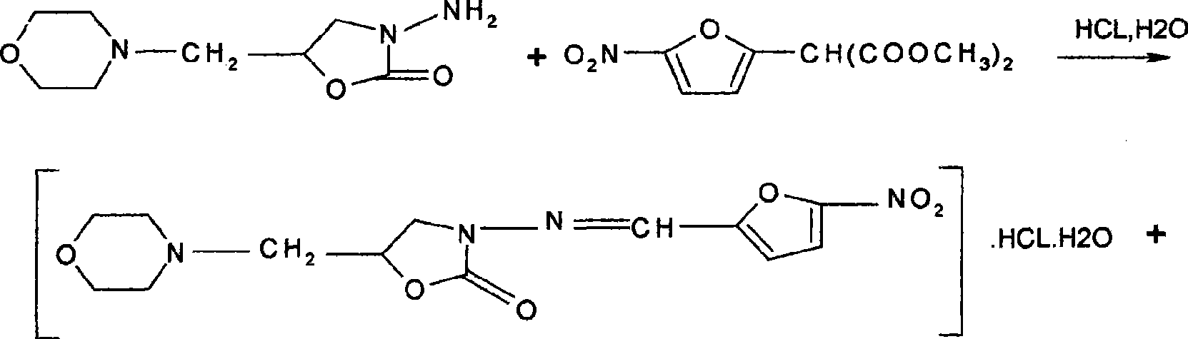 Process for preparing furaltadone hydrochloride