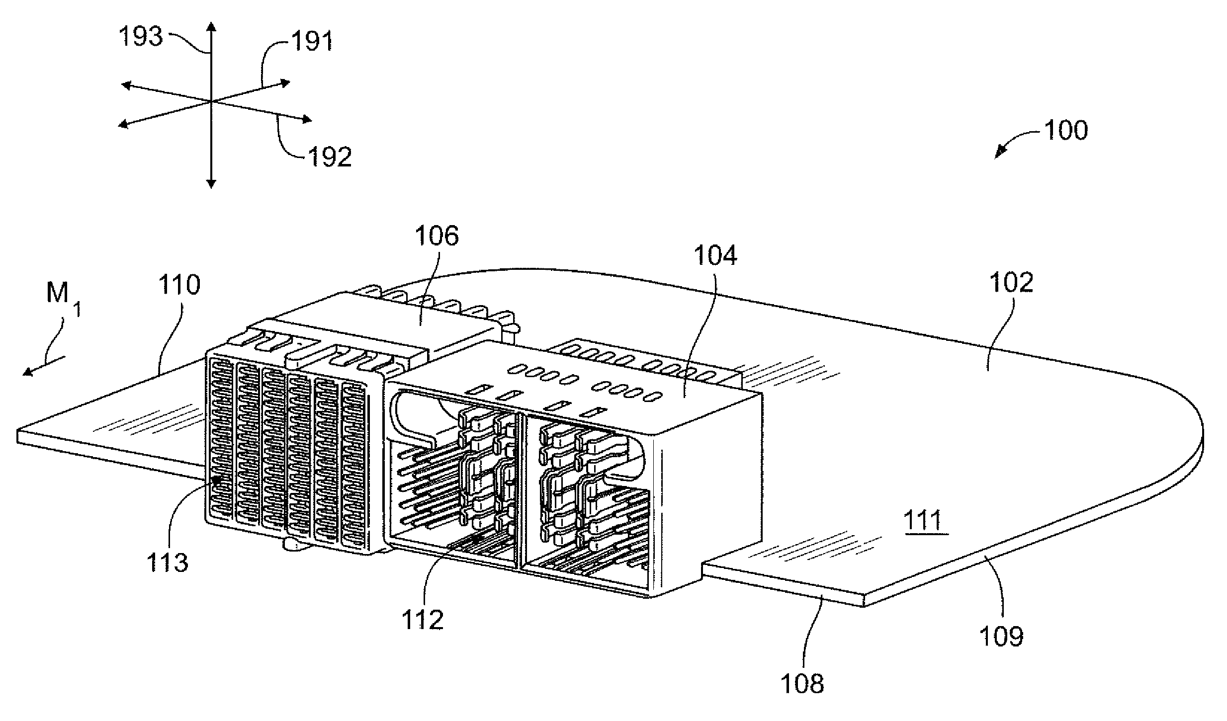 Electrical connector having an electrical contact with a plurality of contact beams